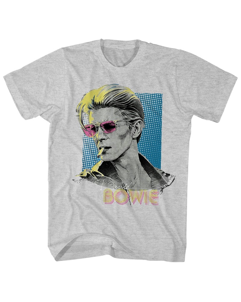 David Bowie T-Shirt | Posterized Retro T-Shirt $9.08 Shirts