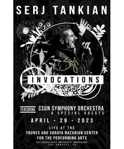 Serj Tankian Invocations Concert - Promotional Poster - Autographed $7.60 Decor