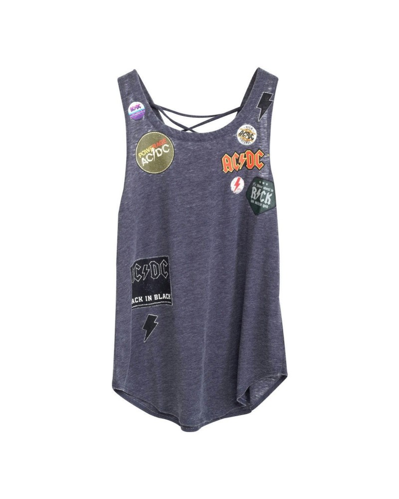 AC/DC Patch Blue Tank String Back $10.71 Shirts