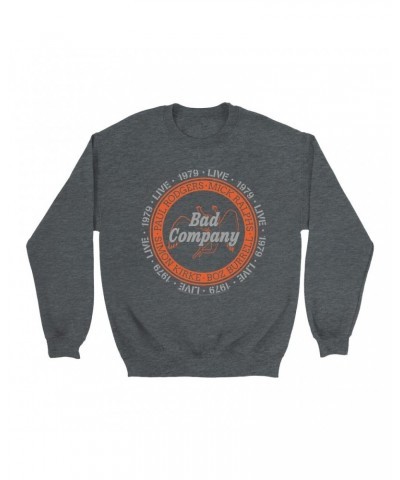 Bad Company Sweatshirt | Live In Concert 1979 Sweatshirt $17.13 Sweatshirts