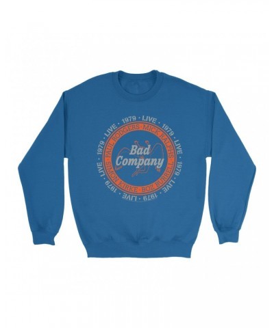 Bad Company Sweatshirt | Live In Concert 1979 Sweatshirt $17.13 Sweatshirts