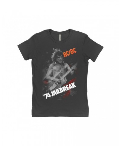 AC/DC Ladies' Boyfriend T-Shirt | 74 Jailbreak Ben-Day Dots Shirt $8.73 Shirts