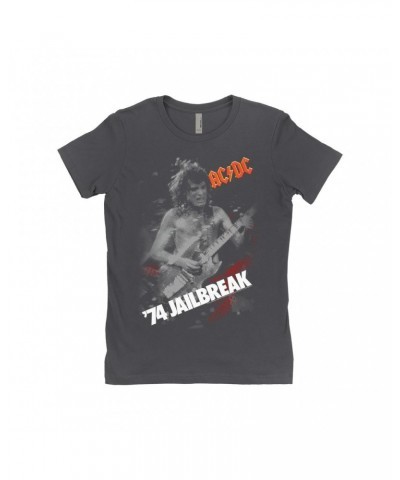 AC/DC Ladies' Boyfriend T-Shirt | 74 Jailbreak Ben-Day Dots Shirt $8.73 Shirts