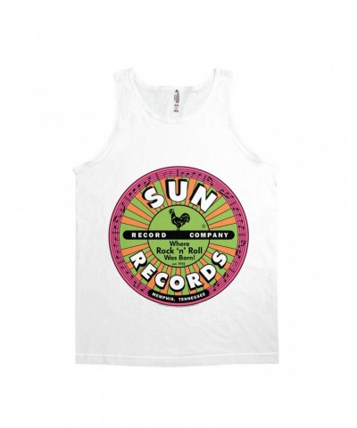 Sun Records Unisex Tank Top | Where Rock n Roll Was Born Colorful Label Shirt $11.48 Shirts