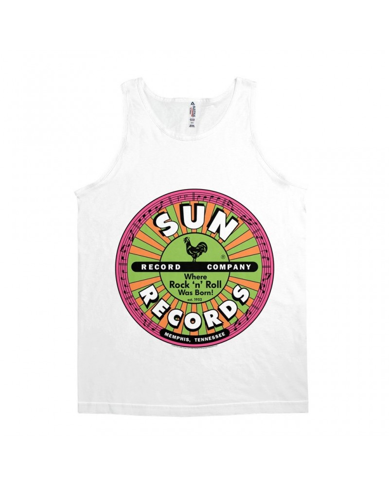 Sun Records Unisex Tank Top | Where Rock n Roll Was Born Colorful Label Shirt $11.48 Shirts