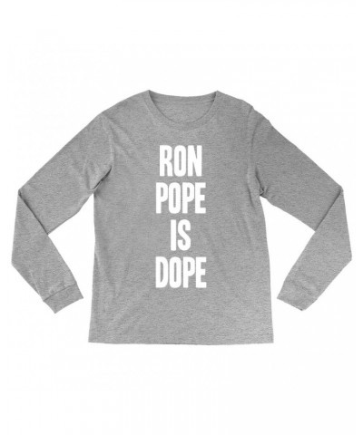 Ron Pope Long Sleeve Shirt | is Dope White Shirt $11.08 Shirts