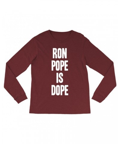 Ron Pope Long Sleeve Shirt | is Dope White Shirt $11.08 Shirts