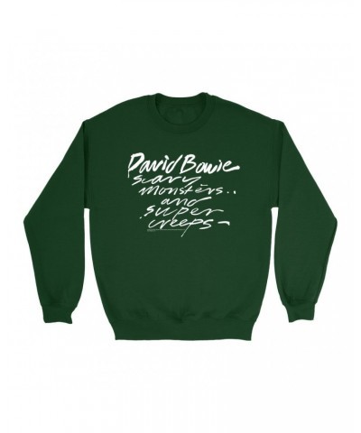 David Bowie Sweatshirt | Scary Monsters And Super Creeps Sweatshirt $13.98 Sweatshirts