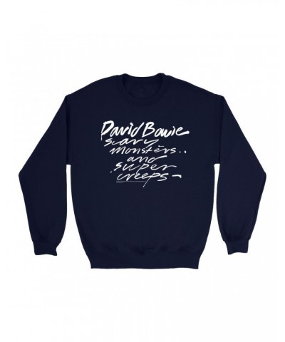 David Bowie Sweatshirt | Scary Monsters And Super Creeps Sweatshirt $13.98 Sweatshirts