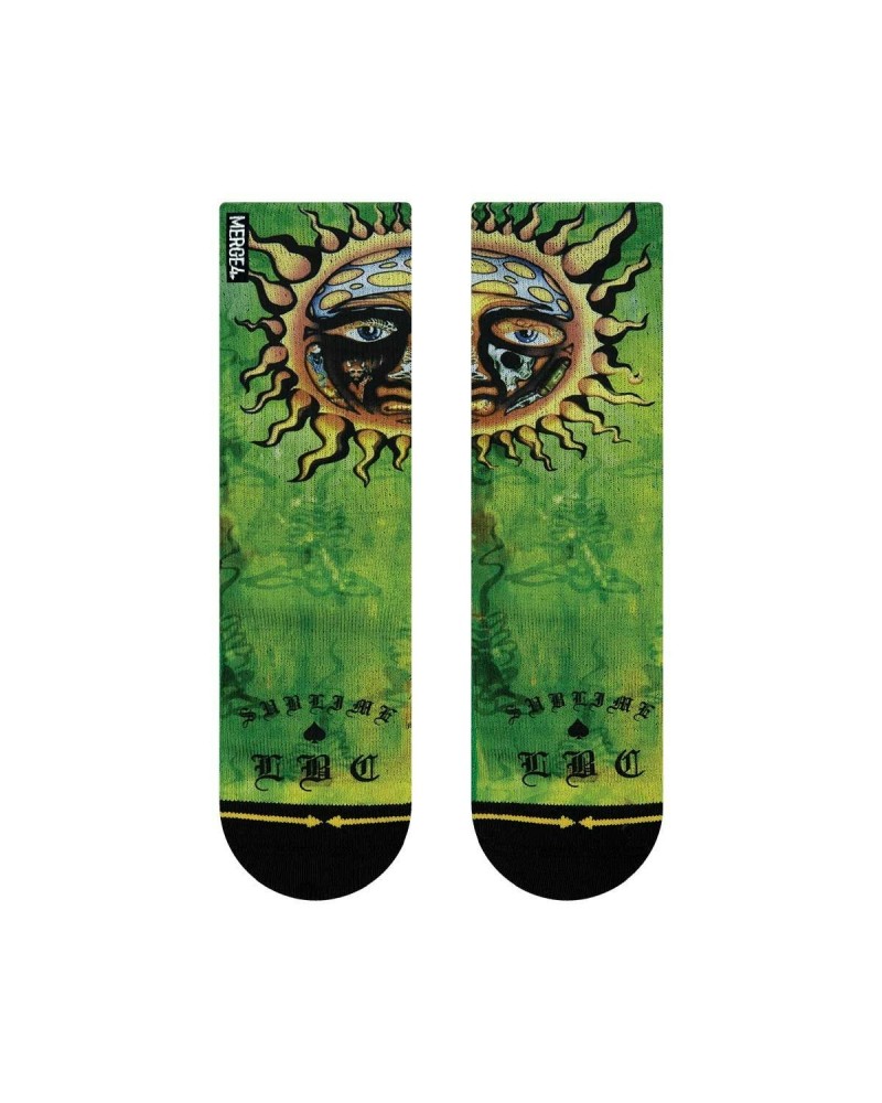 Sublime Youth Sublime Sun Socks - Green $9.00 Footware