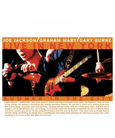 Joe Jackson SUMMER IN THE CITY: LIVE IN NEW YORK Vinyl Record $17.50 Vinyl