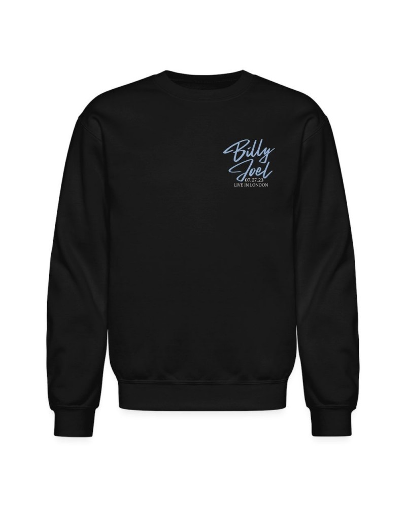 Billy Joel "7-7-23 London Set List" Black Crewneck Sweatshirt Online Exclusive $24.75 Sweatshirts