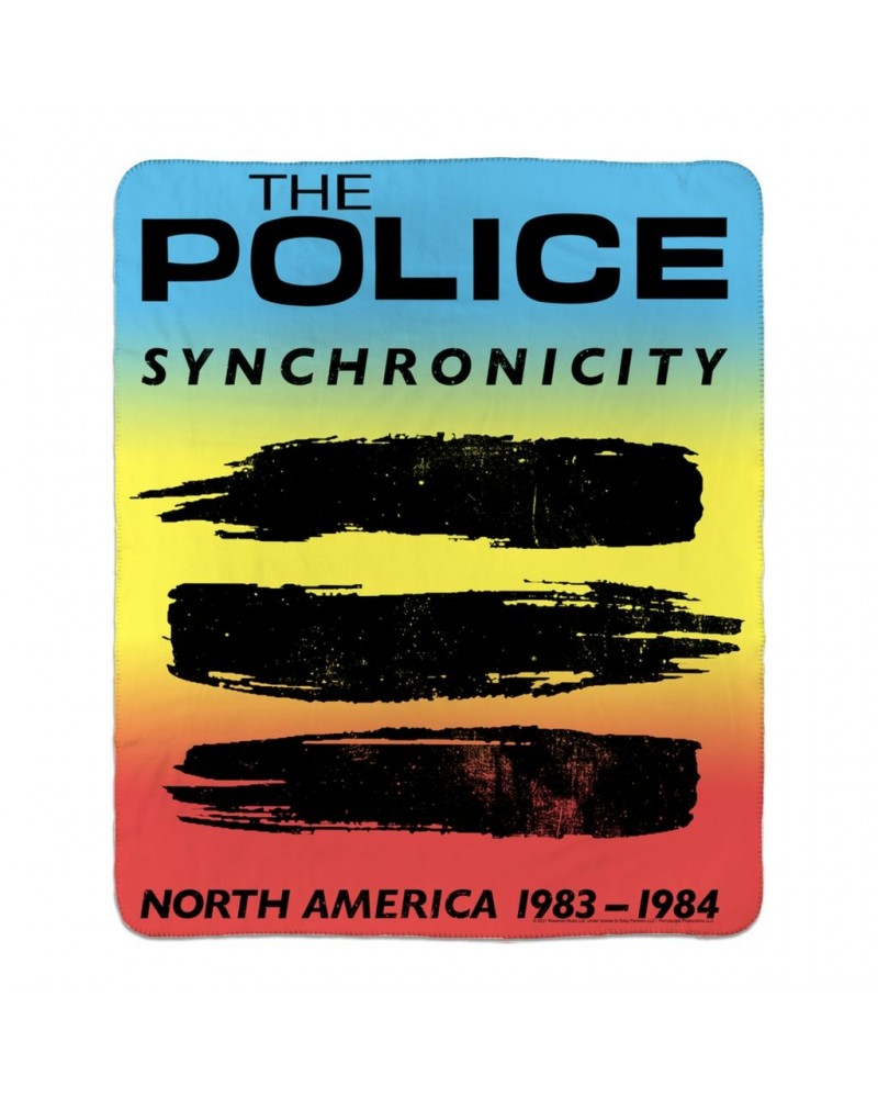 The Police Sherpa Blanket | Synchronicity North America Tour 1983 - 1984 Blanket $21.68 Blankets