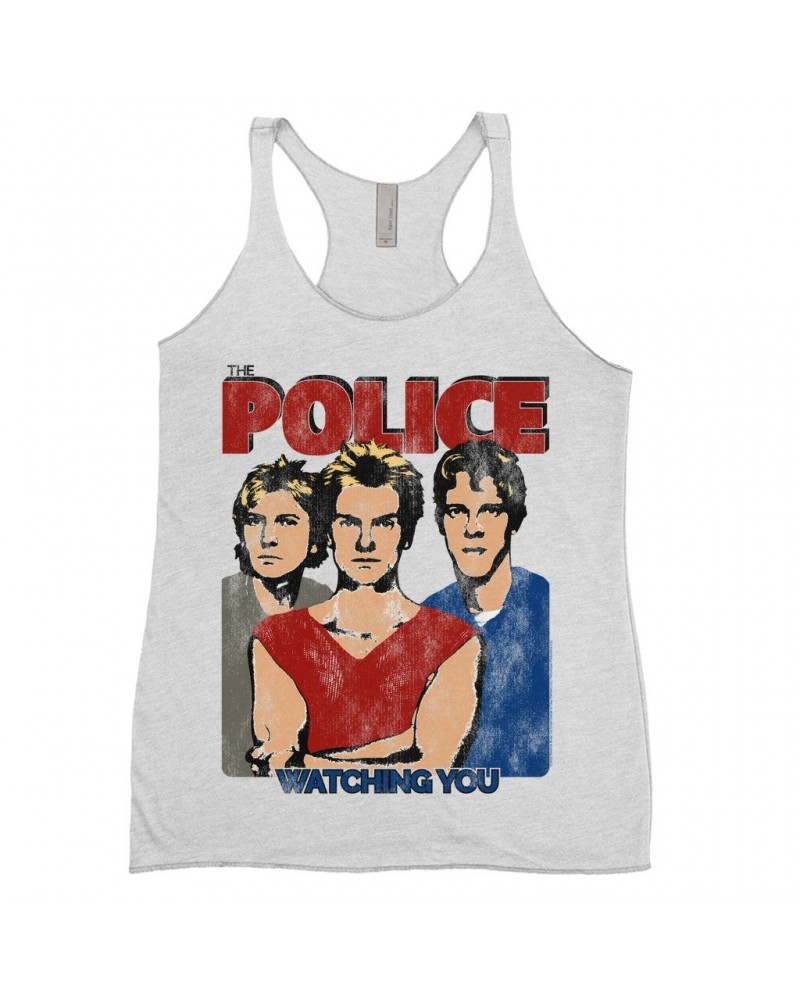 The Police Ladies' Tank Top | Watching You Single Distressed Shirt $8.97 Shirts