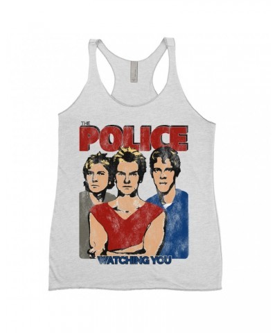 The Police Ladies' Tank Top | Watching You Single Distressed Shirt $8.97 Shirts