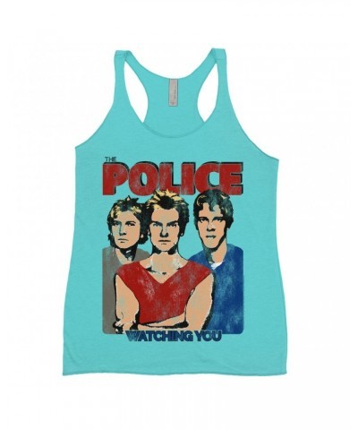 The Police Ladies' Tank Top | Watching You Single Distressed Shirt $8.97 Shirts