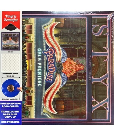 Styx PARADISE THEATRE Vinyl Record $7.77 Vinyl