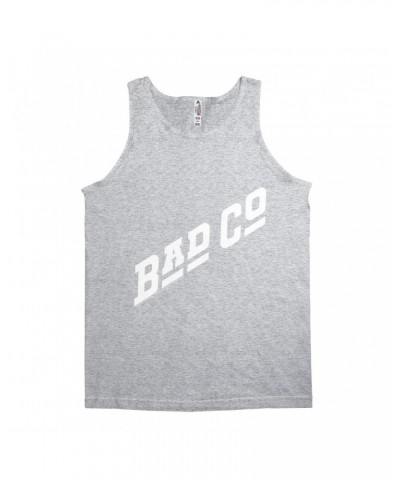 Bad Company Unisex Tank Top | Classic Logo White Shirt $11.48 Shirts