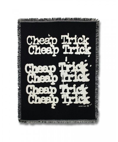 Cheap Trick Logo Woven Blanket $32.40 Blankets