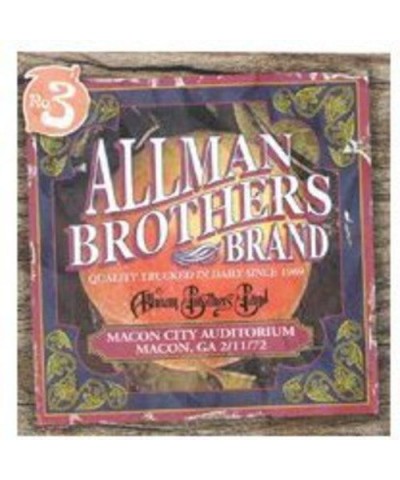 Allman Brothers Band MACON CITY AUDITORIUM 2/11/72 CD $8.17 CD