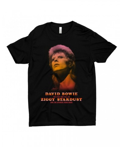 David Bowie T-Shirt | The Rise And Fall Of Ziggy Stardust And The Spiders From Mars Ombre Image Shirt $10.98 Shirts