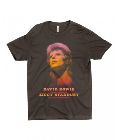 David Bowie T-Shirt | The Rise And Fall Of Ziggy Stardust And The Spiders From Mars Ombre Image Shirt $10.98 Shirts