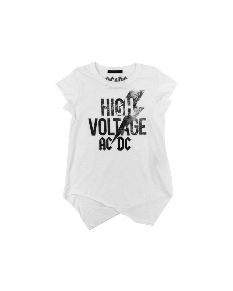 AC/DC Kids Black Logo "High Voltage" White T-Shirt $1.55 Shirts