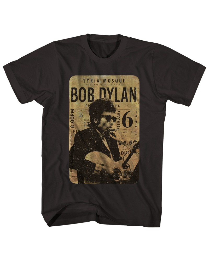 Bob Dylan T-Shirt | Dylan Concert Ticket Fitted Shirt $9.23 Shirts