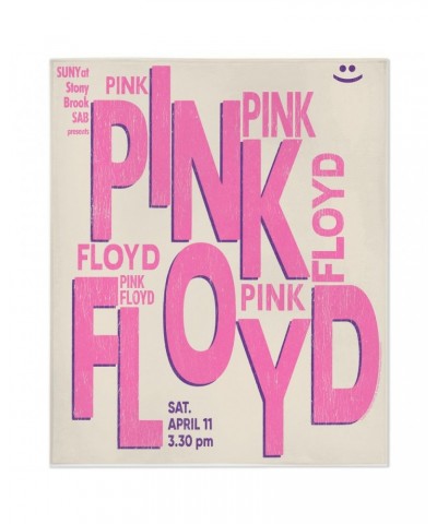 Pink Floyd Minky Blanket | Stony Brook University Concert Flyer Design Blanket $18.78 Blankets