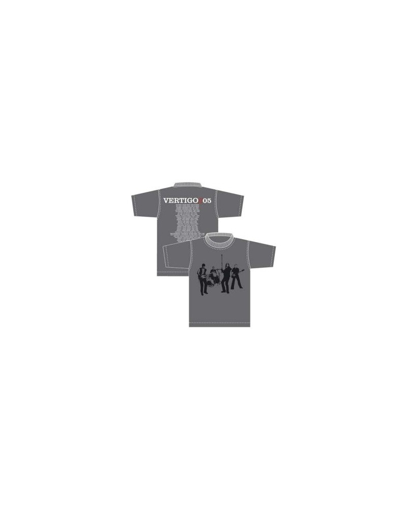 U2 Silhouette tee with European Itinerary $10.80 Shirts