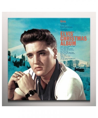 Elvis Presley CHRISTMAS ALBUM Vinyl Record - Limited Edition 180 Gram Pressing White Vinyl $11.76 Vinyl