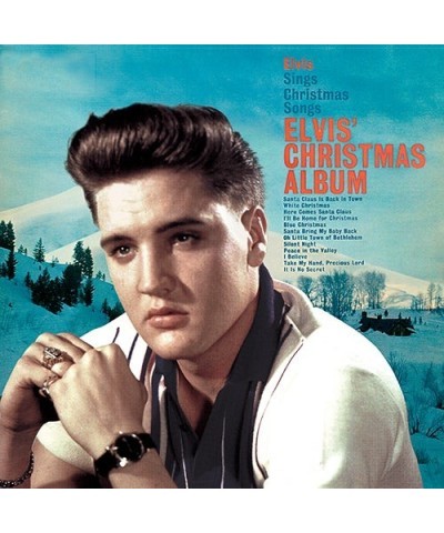 Elvis Presley CHRISTMAS ALBUM Vinyl Record - Limited Edition 180 Gram Pressing White Vinyl $11.76 Vinyl