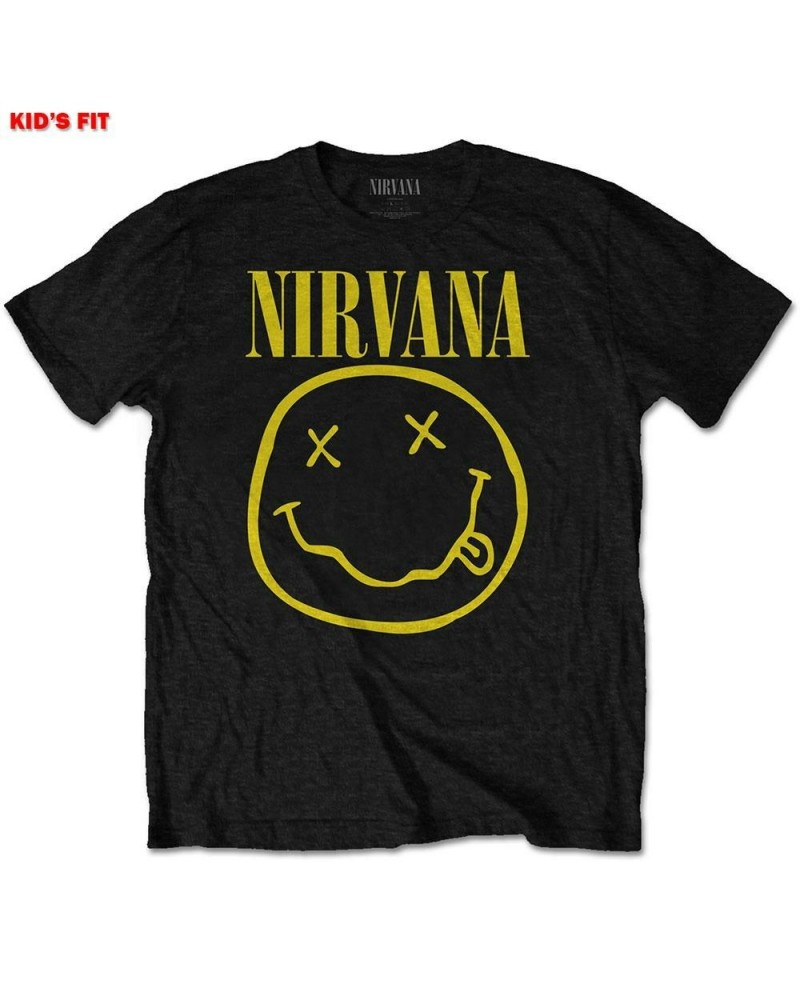 Nirvana Kids Youth T Shirt - Yellow Smile $8.61 Kids