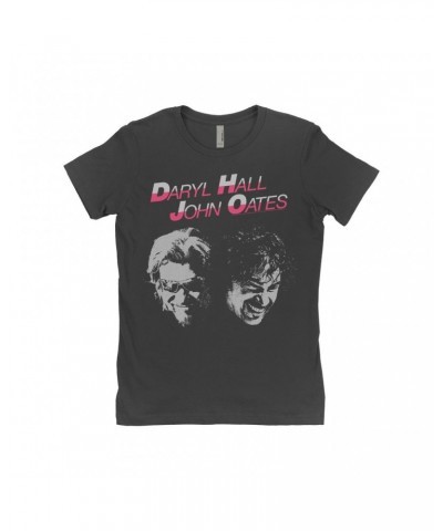 Daryl Hall & John Oates Ladies' Boyfriend T-Shirt | Modern Private Eyes Cover Inspiration Shirt $8.73 Shirts