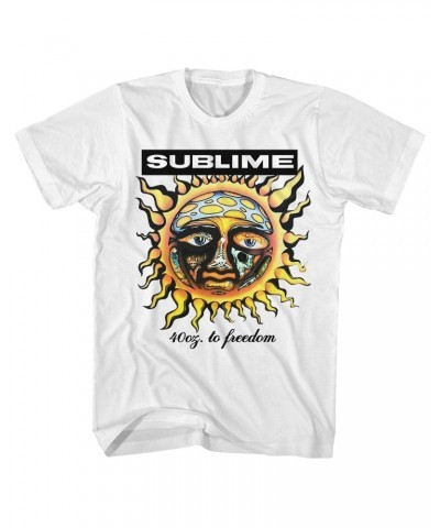 Sublime T-Shirt | 40 Oz. To Freedom Sun Shirt $3.68 Shirts