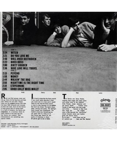 The Sonics LP Vinyl Record - Here Are The Sonics $13.62 Vinyl