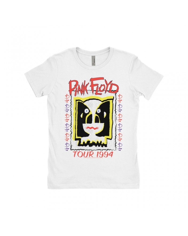 Pink Floyd Ladies' Boyfriend T-Shirt | 1994 Concert Tour Division Bell Image Shirt $7.49 Shirts