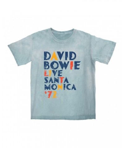 David Bowie T-shirt | LIVE In Santa Monica 1972 Distressed Color Blast Shirt $12.28 Shirts