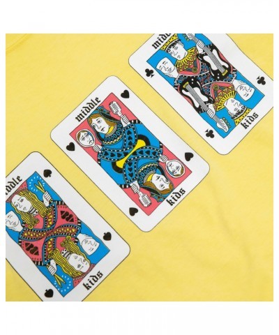 Middle Kids Yellow Playing Cards Tee $6.90 Shirts