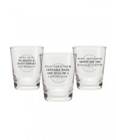 The Cadillac Three TC3 10th Anniversary Whiskey Glasses- Set of 3 $10.50 Accessories