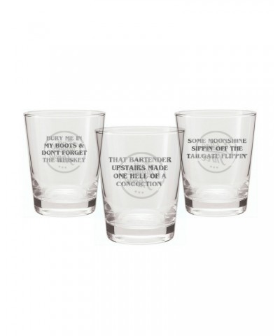 The Cadillac Three TC3 10th Anniversary Whiskey Glasses- Set of 3 $10.50 Accessories