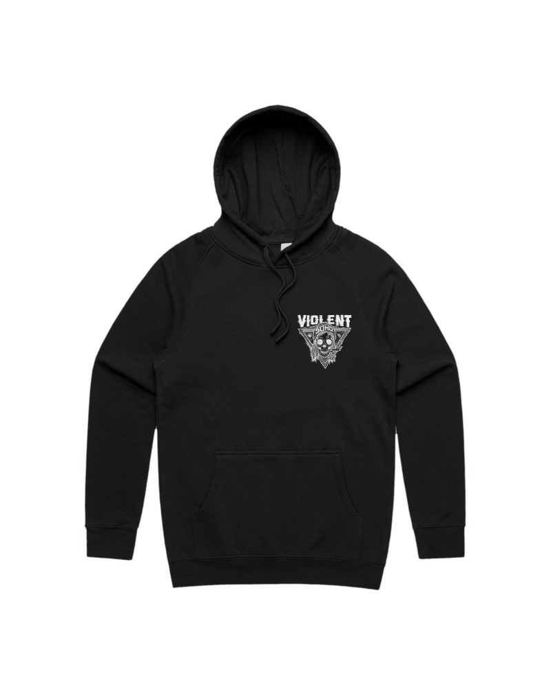 Violent Soho Blazin' Skull Hoodie (Black) $22.98 Sweatshirts