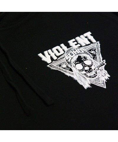 Violent Soho Blazin' Skull Hoodie (Black) $22.98 Sweatshirts