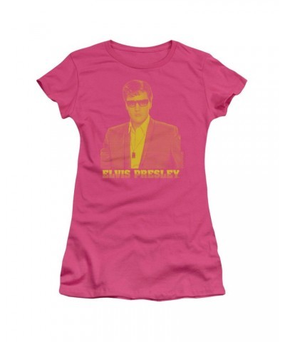 Elvis Presley Juniors Shirt | YELLOW ELVIS Juniors T Shirt $5.10 Shirts