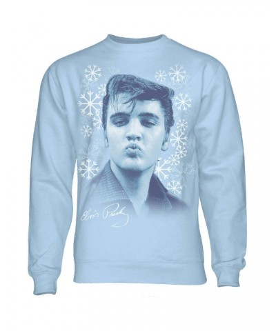 Elvis Presley EP Smooches & Snowflakes Crewneck Sweatshirt $16.00 Vinyl