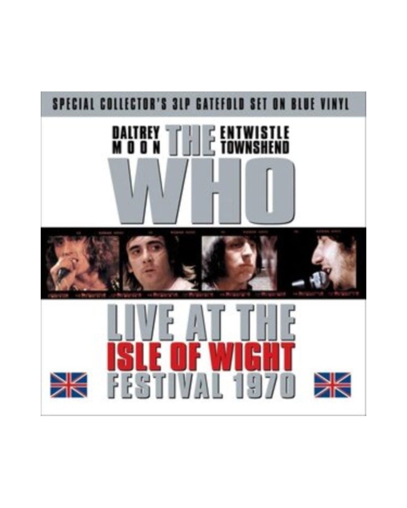 The Who LP Vinyl Record - Isle Of Wight Festival 19 70 (Blue Vinyl) $22.47 Vinyl