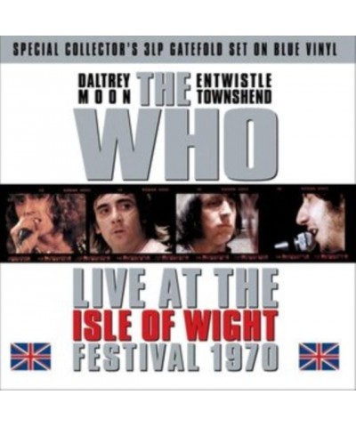 The Who LP Vinyl Record - Isle Of Wight Festival 19 70 (Blue Vinyl) $22.47 Vinyl