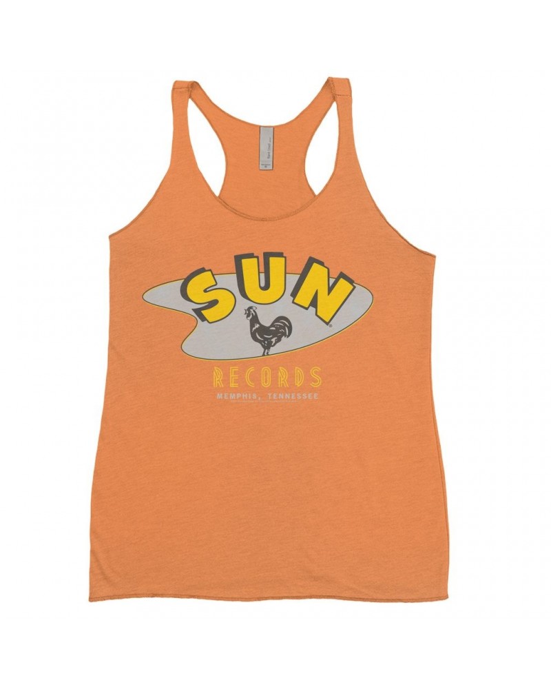 Sun Records Ladies' Tank Top | Retro Boomerang Logo Shirt $10.42 Shirts