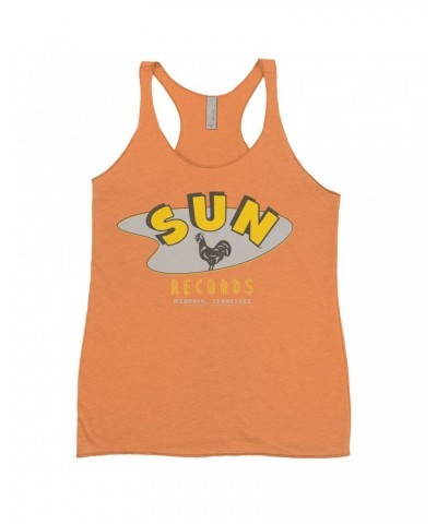 Sun Records Ladies' Tank Top | Retro Boomerang Logo Shirt $10.42 Shirts