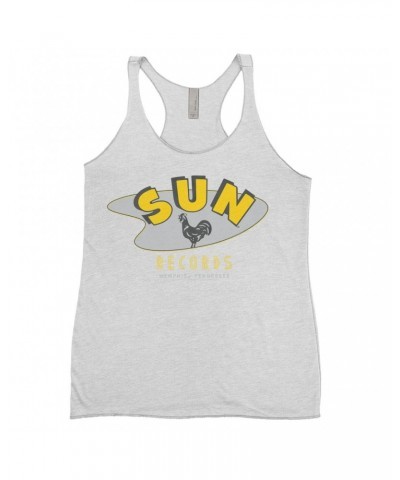 Sun Records Ladies' Tank Top | Retro Boomerang Logo Shirt $10.42 Shirts